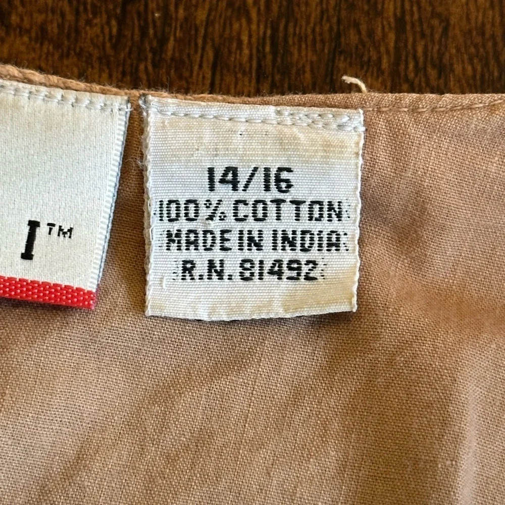 FORELLI | Vintage Boho, Western Textured 100% Cotton Vest, Size 14/16